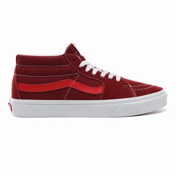 Panske Kotnikove Tenisky Vans Retro Sport Sk8-Mid Červené VA12PEBOK